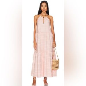 NWOT REVOLVE Tularosa Julianna Maxi Dress in Blush Pink Stripe